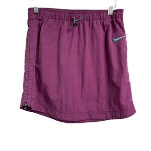 Nike Women's Nylon‎ Skirt Small Purple High Rise